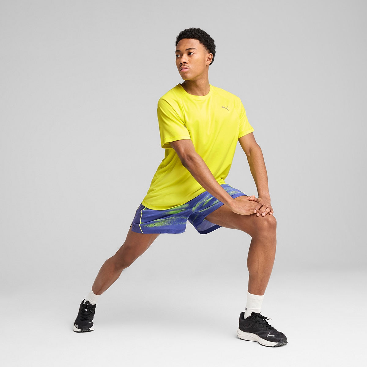 T-shirt de Homem M Run Velocity Tee (POLY) Amarelo-3