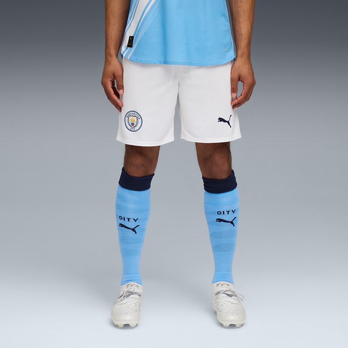 Calções de Homem MCFC Shorts Réplica Branco-1