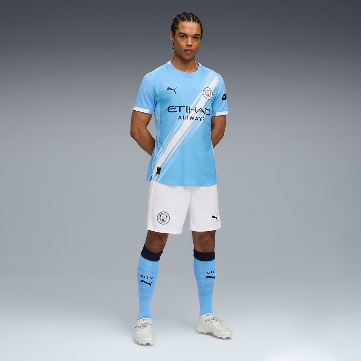 Calções de Homem MCFC Shorts Réplica Branco-5
