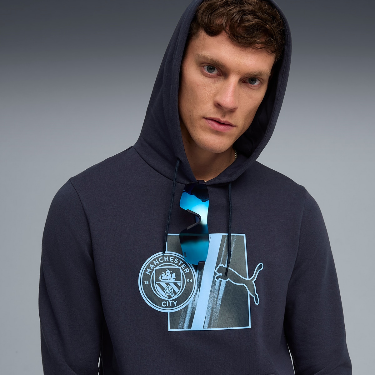 Sweatshirt de Homem MCFC FtblCulture Hoodie Azul-3