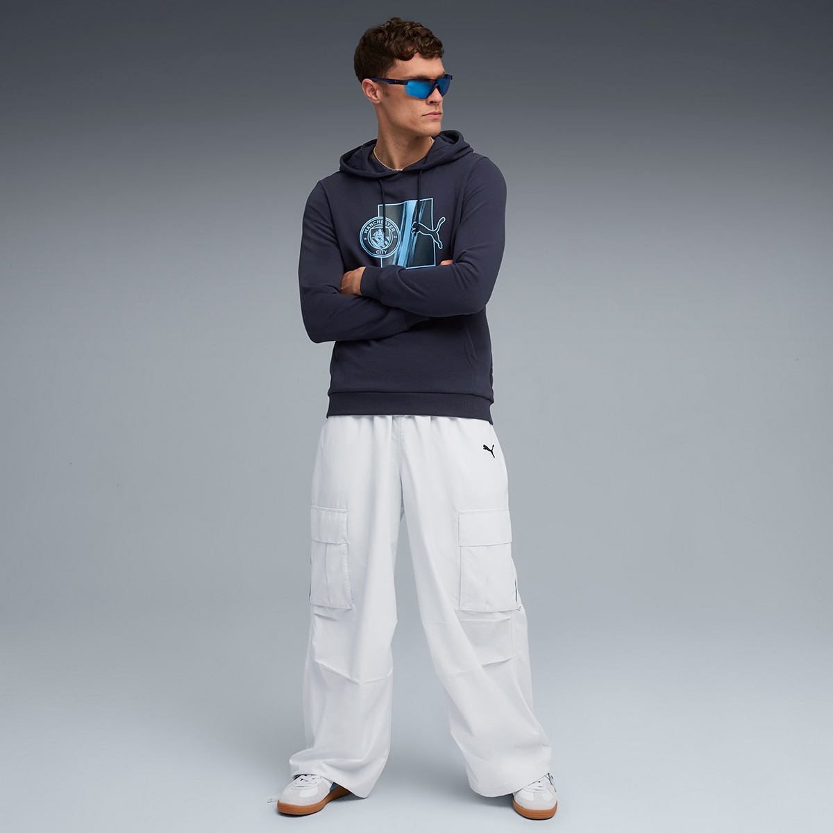 Sweatshirt de Homem MCFC FtblCulture Hoodie Azul-4