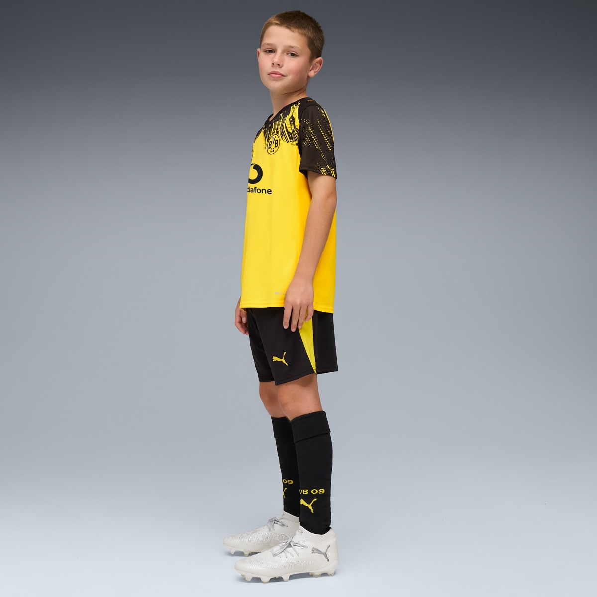 Calções de Homem BVB Shorts Replica w/ Blocking Jr Preto-3