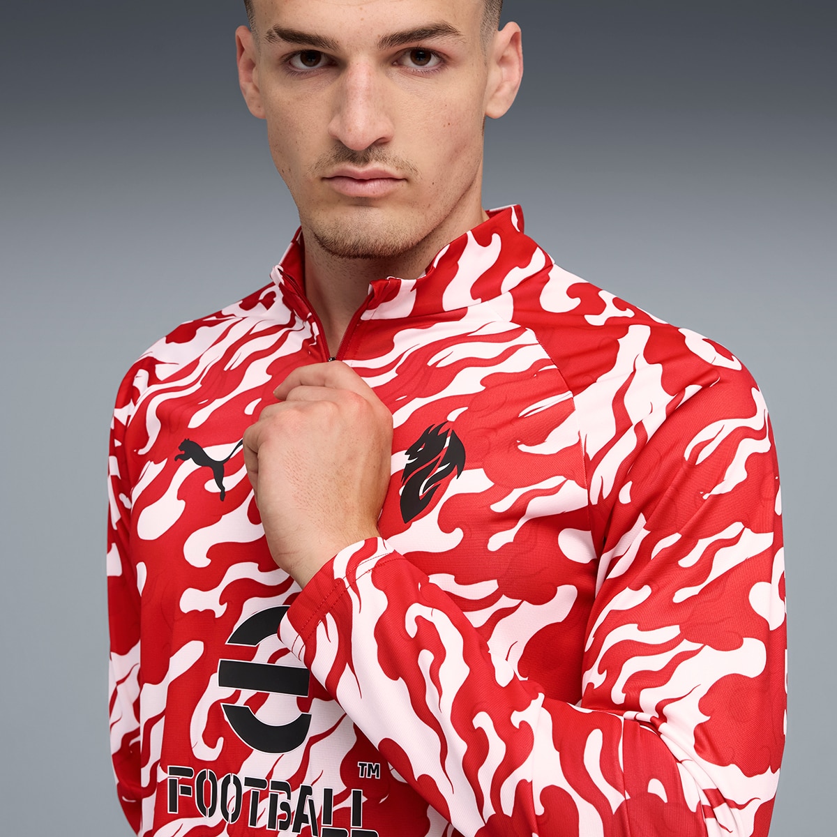 Casaco de Homem ACM Warm Up 1/4 Zip Top Branco-3