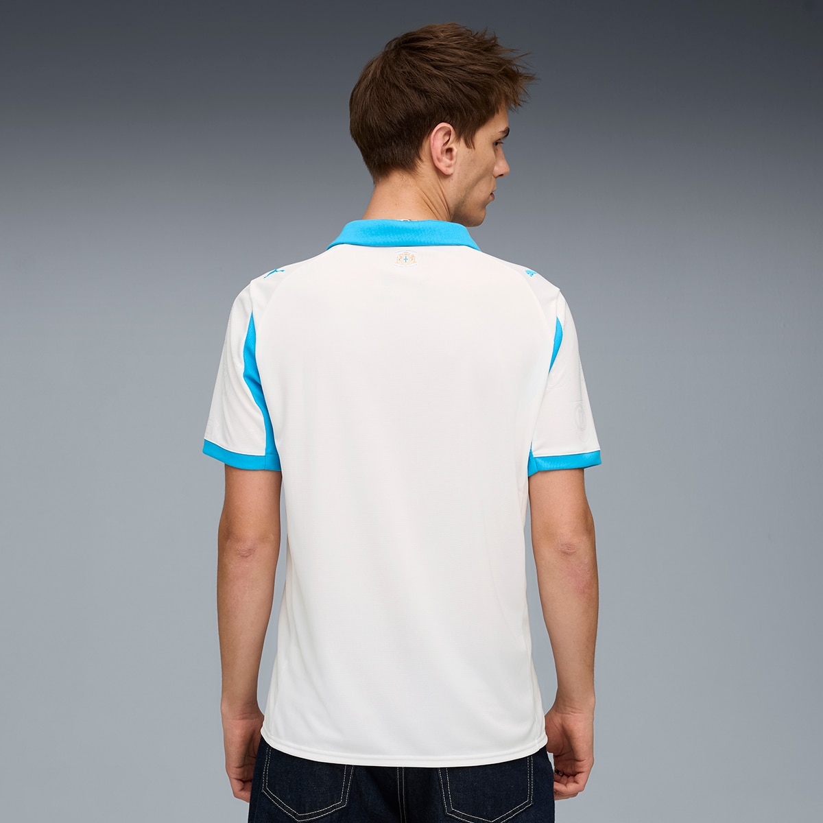 T-shirt de Futebol de Homem OM Home Jersey Réplica Branco-2