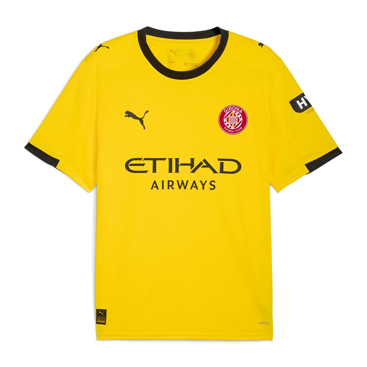 T-shirt de Futebol de Homem GFC Away Jersey Replica Jr (S) Amarelo-1