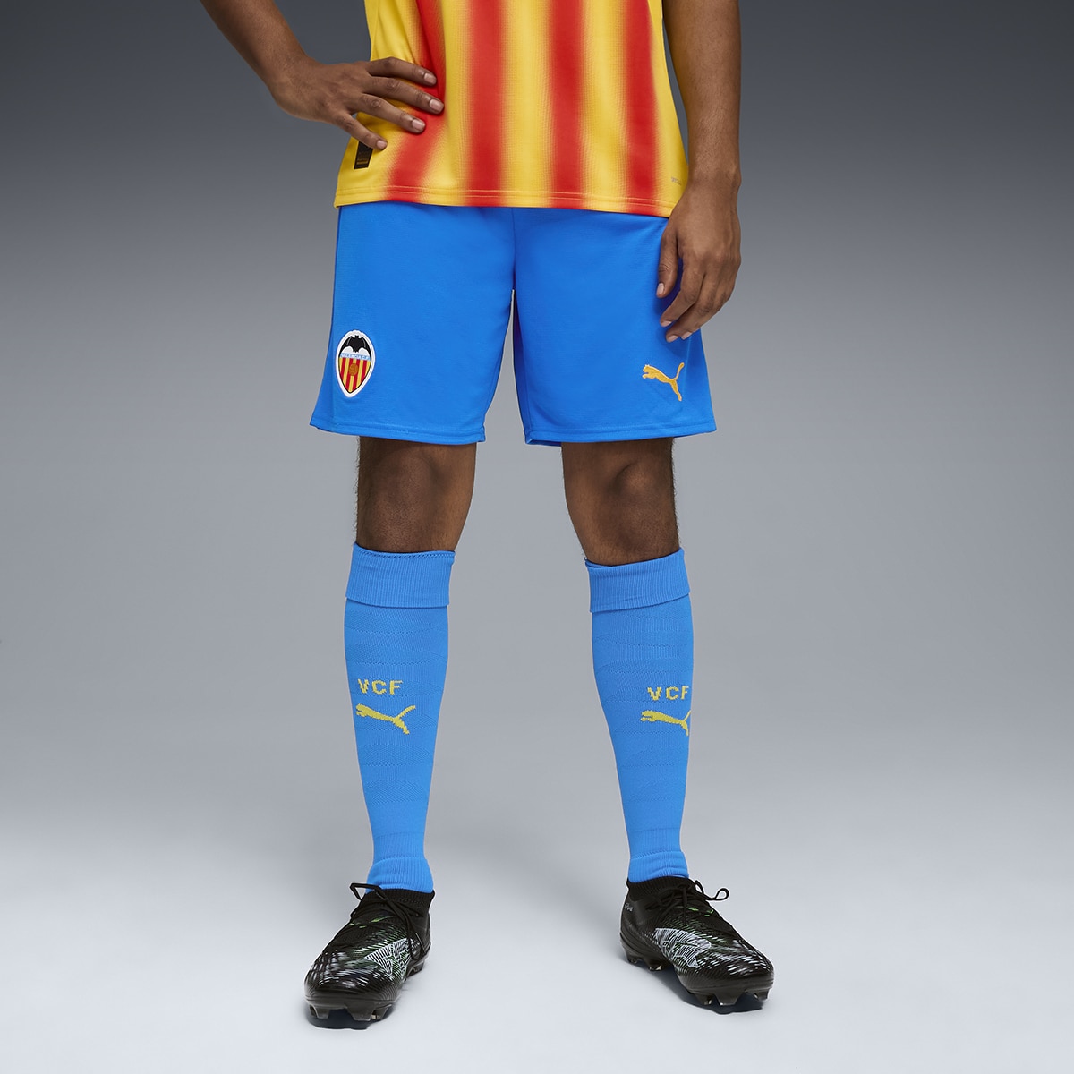 Calções de Homem VCF Shorts Replica Azul-3