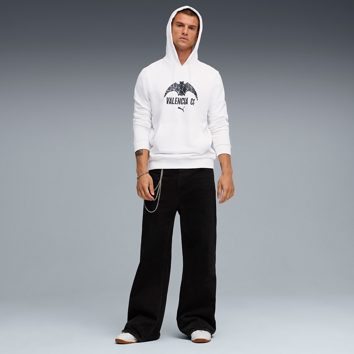 Sweatshirt de Homem VCF FtblCulture Hoodie Branco-3