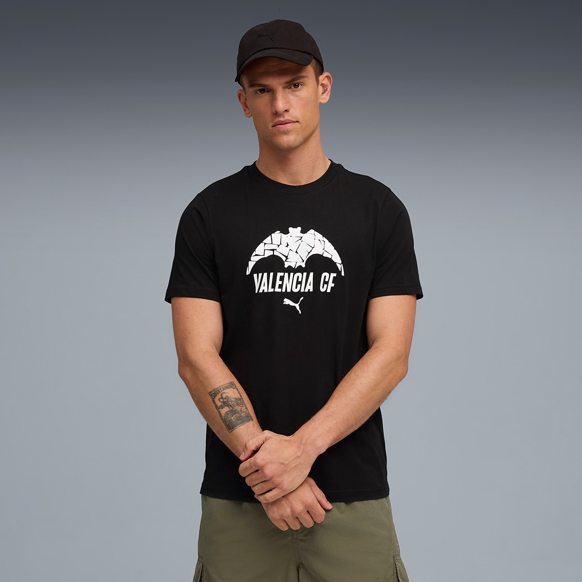 T-shirt de Futebol de Homem VCF FtblCulture Tee Preto-1