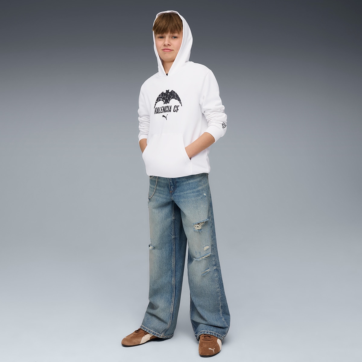 Sweatshirt de Homem VCF FtblCulture Hoodie Jr Branco-4