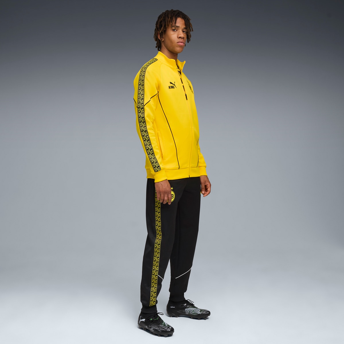 Casaco de Homem BVB King Anthem Jacket Amarelo-3