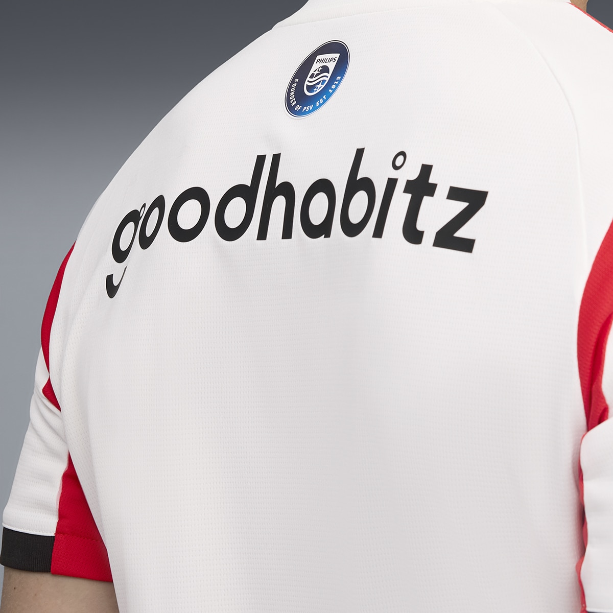 T-shirt de Futebol de Homem PSV Home Jersey Replica Branco-6