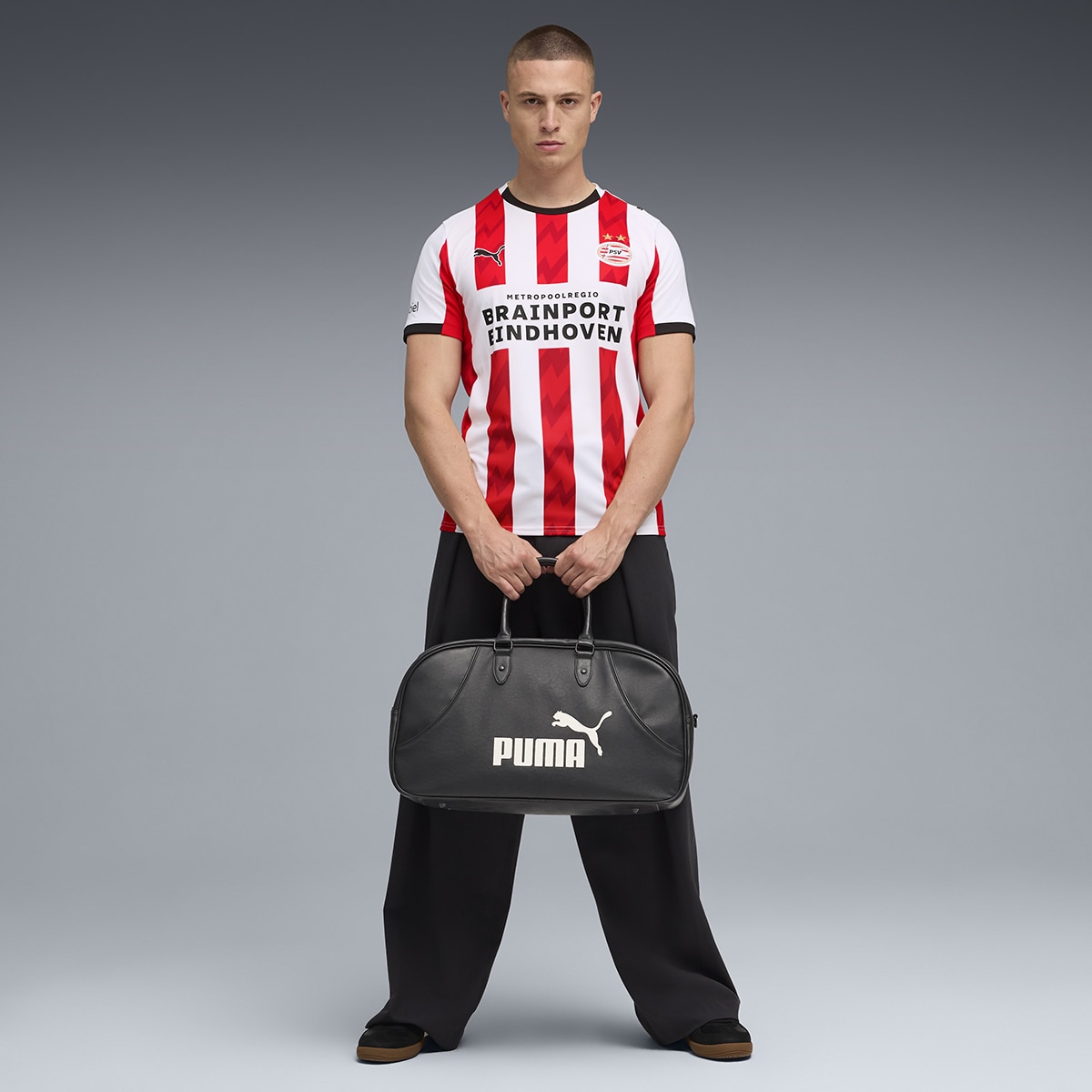 T-shirt de Futebol de Homem PSV Home Jersey Replica Branco-7