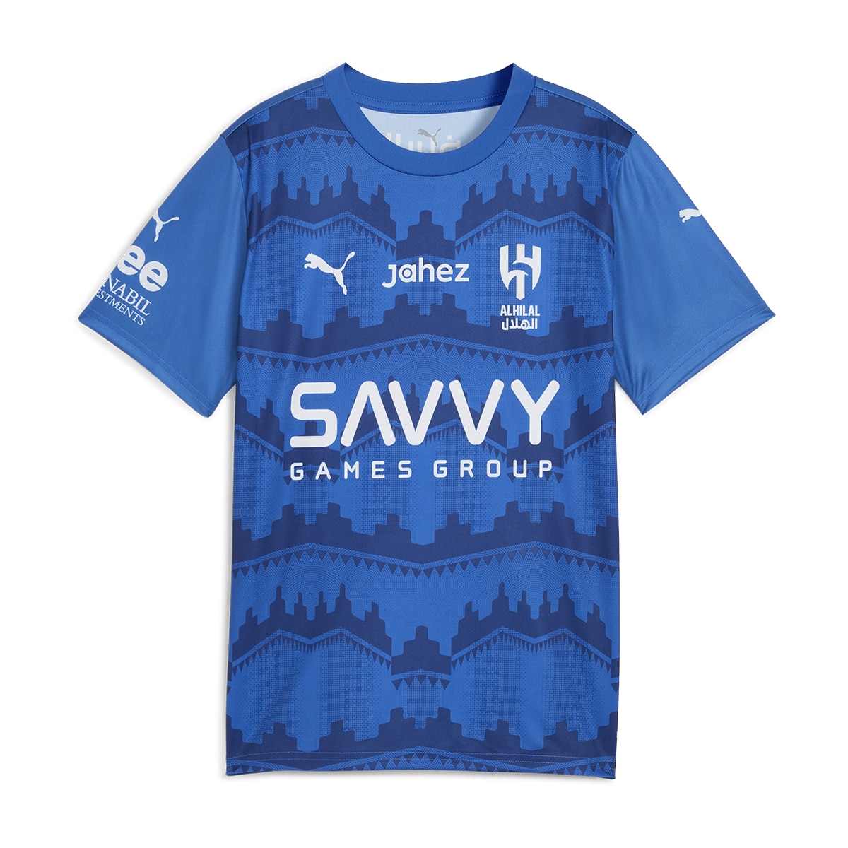 T-shirt de Futebol de Homem AHSFC Home Fan Jersey Jr Azul-1