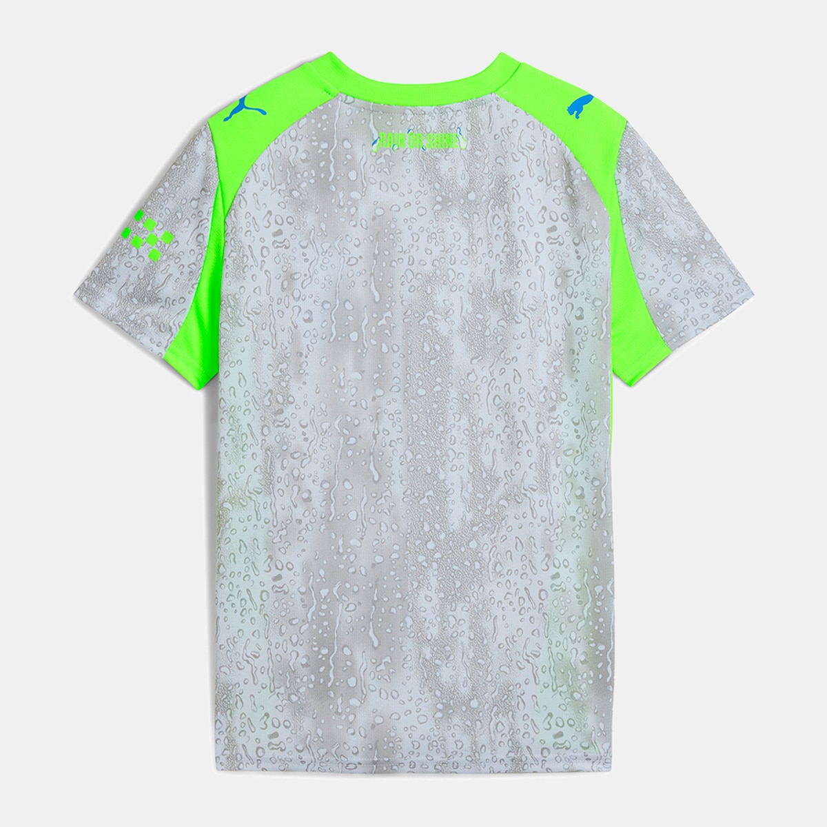 T-shirt de Futebol de homem MCFC 3rd Replica Jr Azul-2
