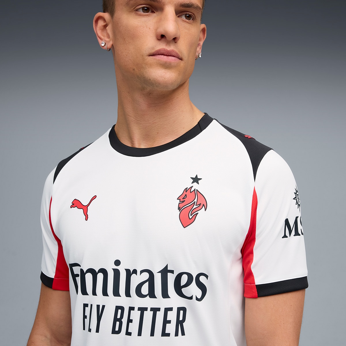 T-shirt de Futebol de Homem ACM Away Jersey Replica 3
