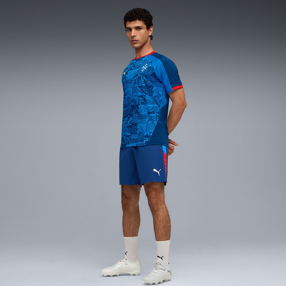 Calções de Homem Neymar JR Playmaker Training Shorts Azul-5