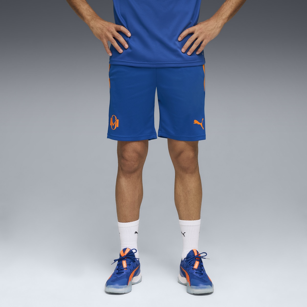 Calções de Homem Individual Momo Training Shorts Azul-3