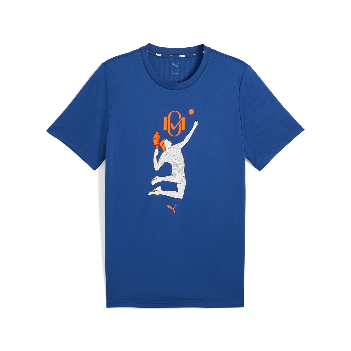 T-shirt de Futebol de homem Individual Momo Graphic Tee Azul-1