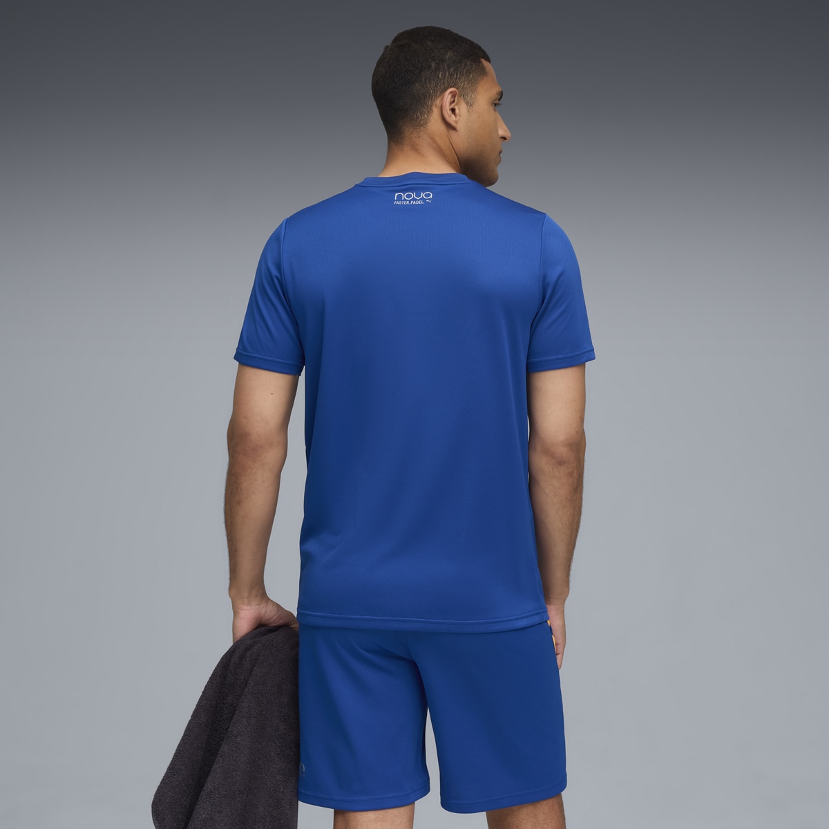 T-shirt de Futebol de homem Individual Momo Graphic Tee Azul-4