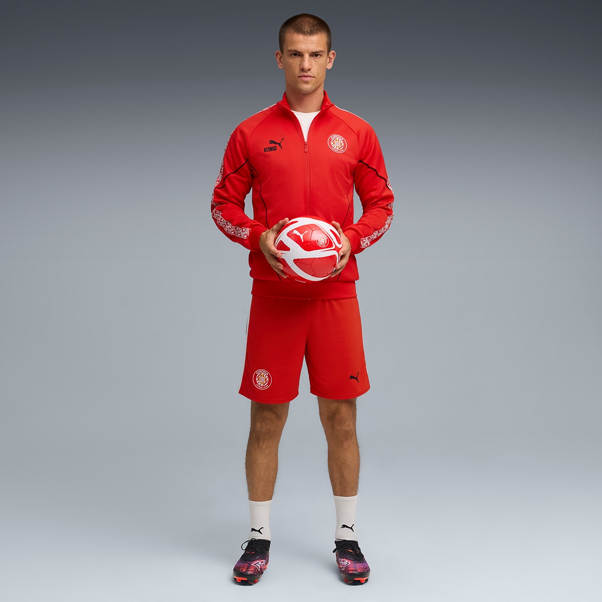 Casaco de Homem GFC King Anthem Jacket Vermelho-5