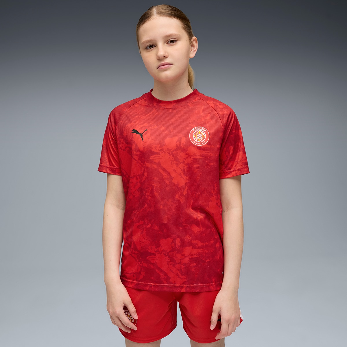 T-shirt de Futebol de Homem GFC Warm Up Jersey Jr Vermelho-1