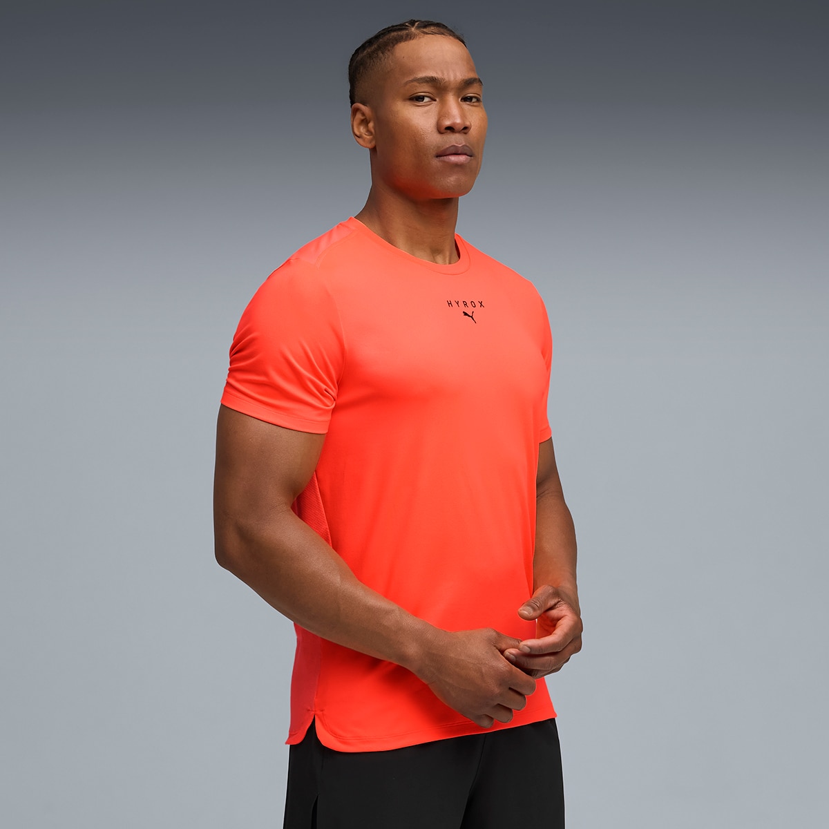 T-shirt x Hyrox Cloudspun Thermoadapt de Homem Laranja-1