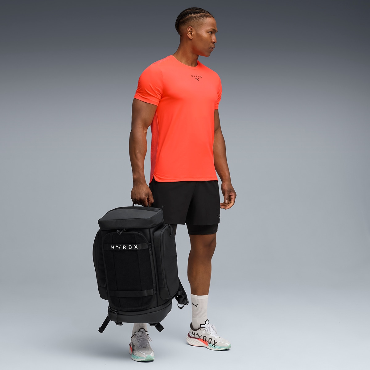 T-shirt x Hyrox Cloudspun Thermoadapt de Homem Laranja-3