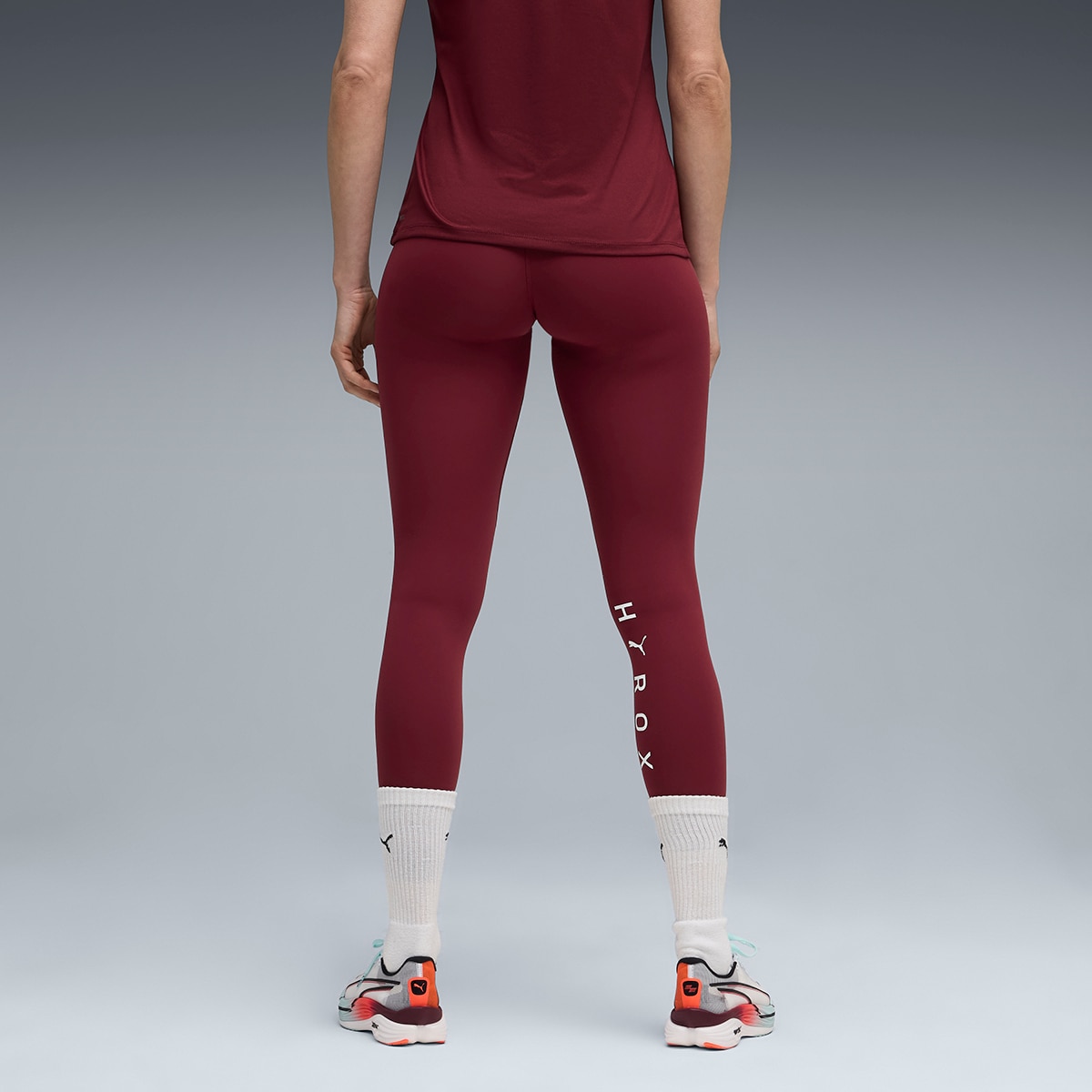 Leggings x Hyrox Shapeluxe 7/8 de Mulher Vermelho-2