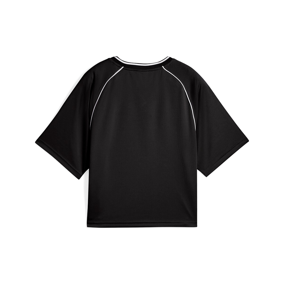 T-shirt ESS Relaxedped Football Jersey de Mulher Preto-5