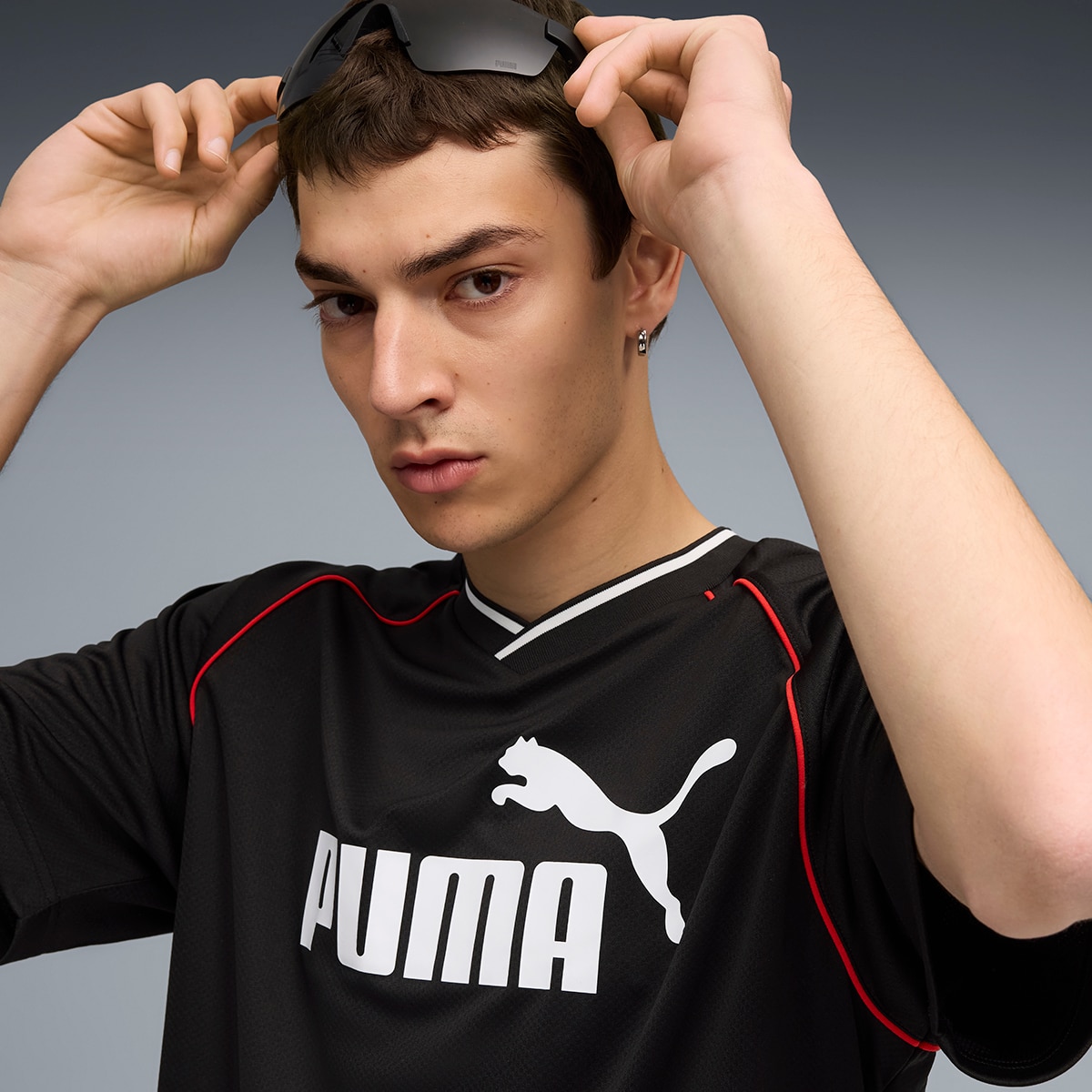 T-shirt ESS Football Jersey Unissexo Preto-3