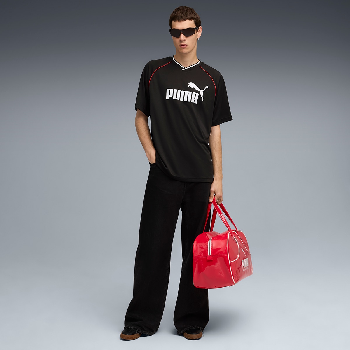 T-shirt ESS Football Jersey Unissexo Preto-5