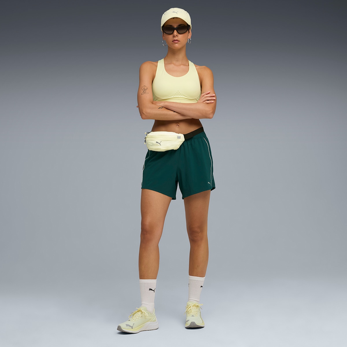 Soutien Desportivo PWRbreathe RUN de Mulher Amarelo-3