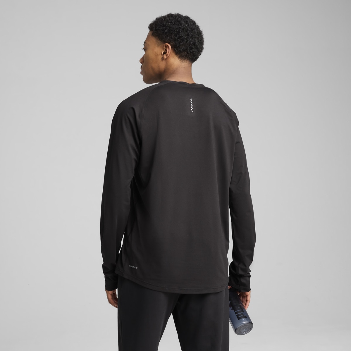 Camisola de Manga Comprida M Run Cloudpun de Homem Preto-6