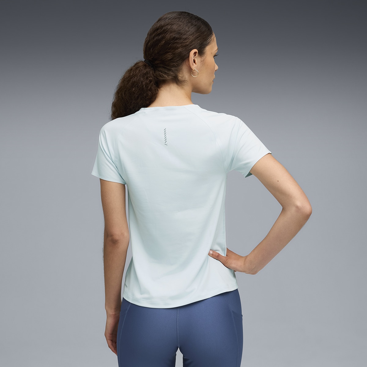 T-shirt W Run Cloudspun de Mulher Azul-4