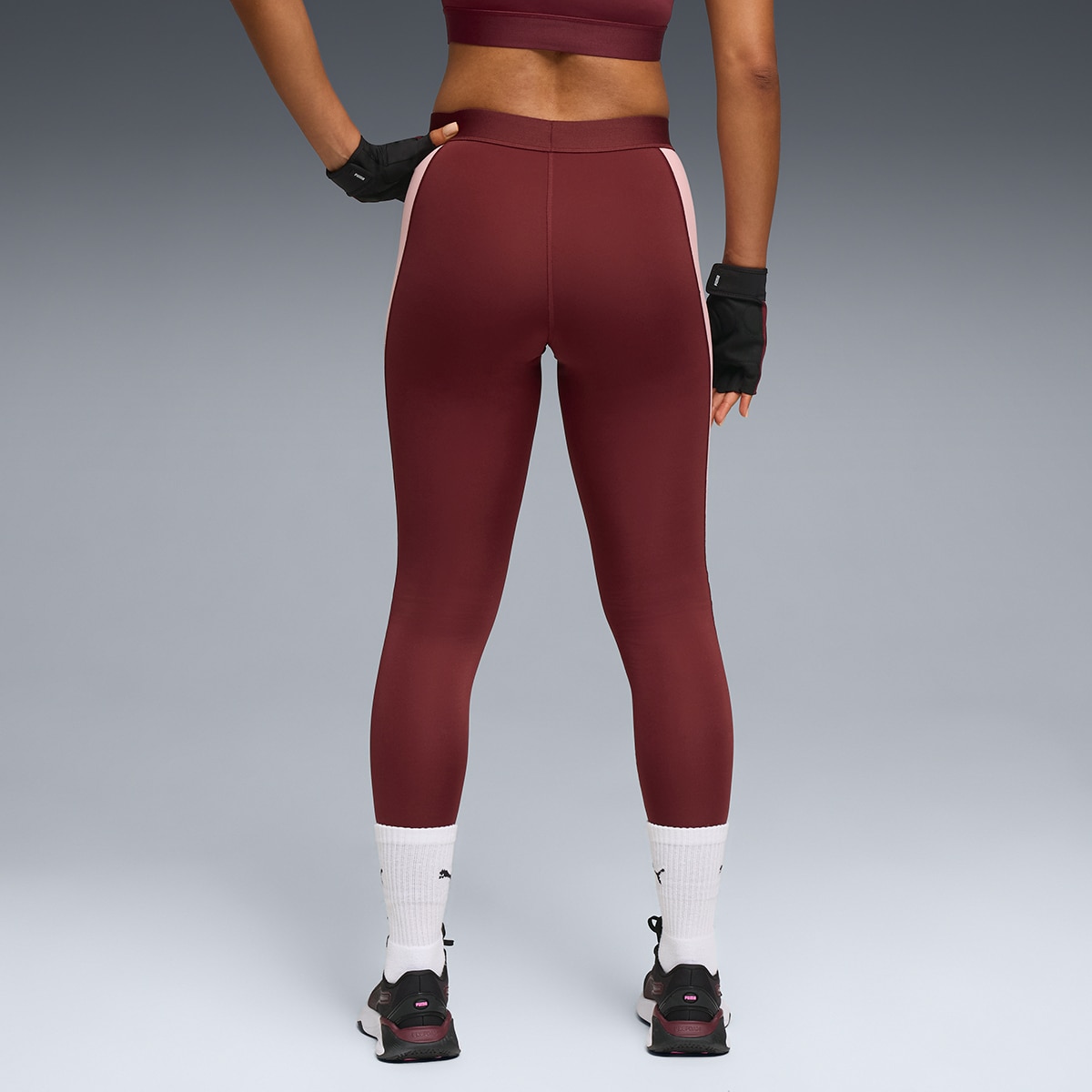Leggings W Strong Colorblock - HW 7/8 de Mulher Vermelho-4