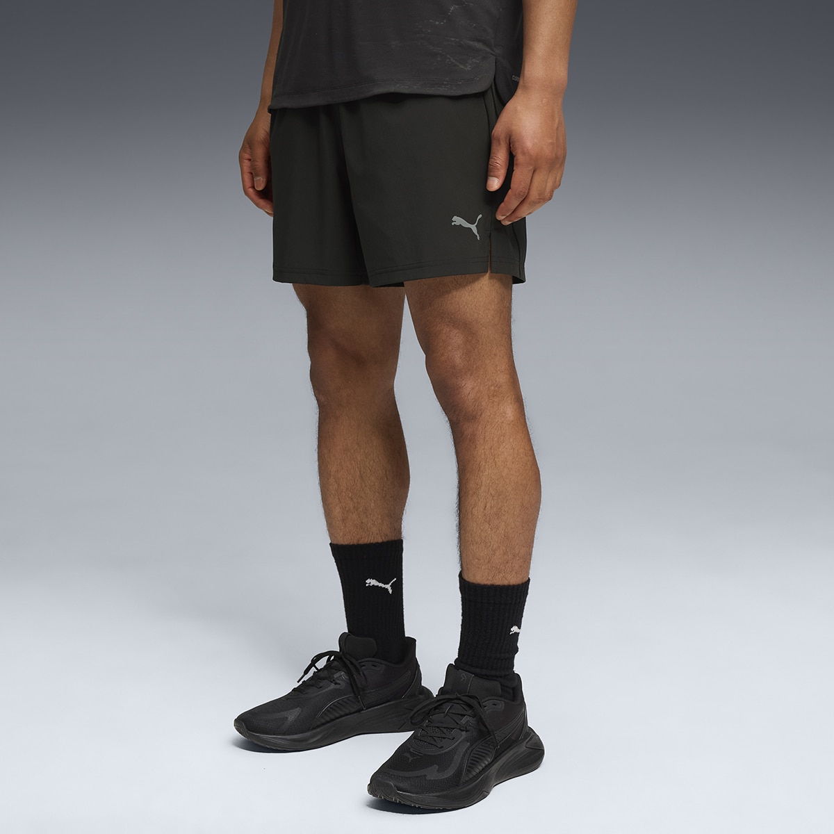 Calções M Tech Training 5" Stretch Woven de Homem Preto-3