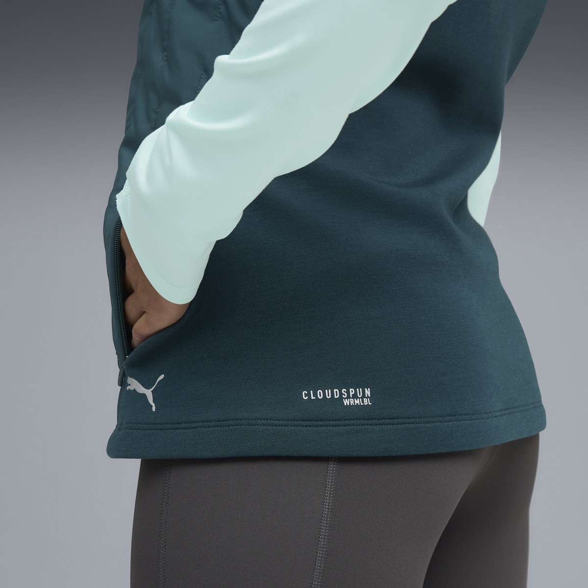 Colete W Run Cloudspun Warmlbl de Mulher Verde-7