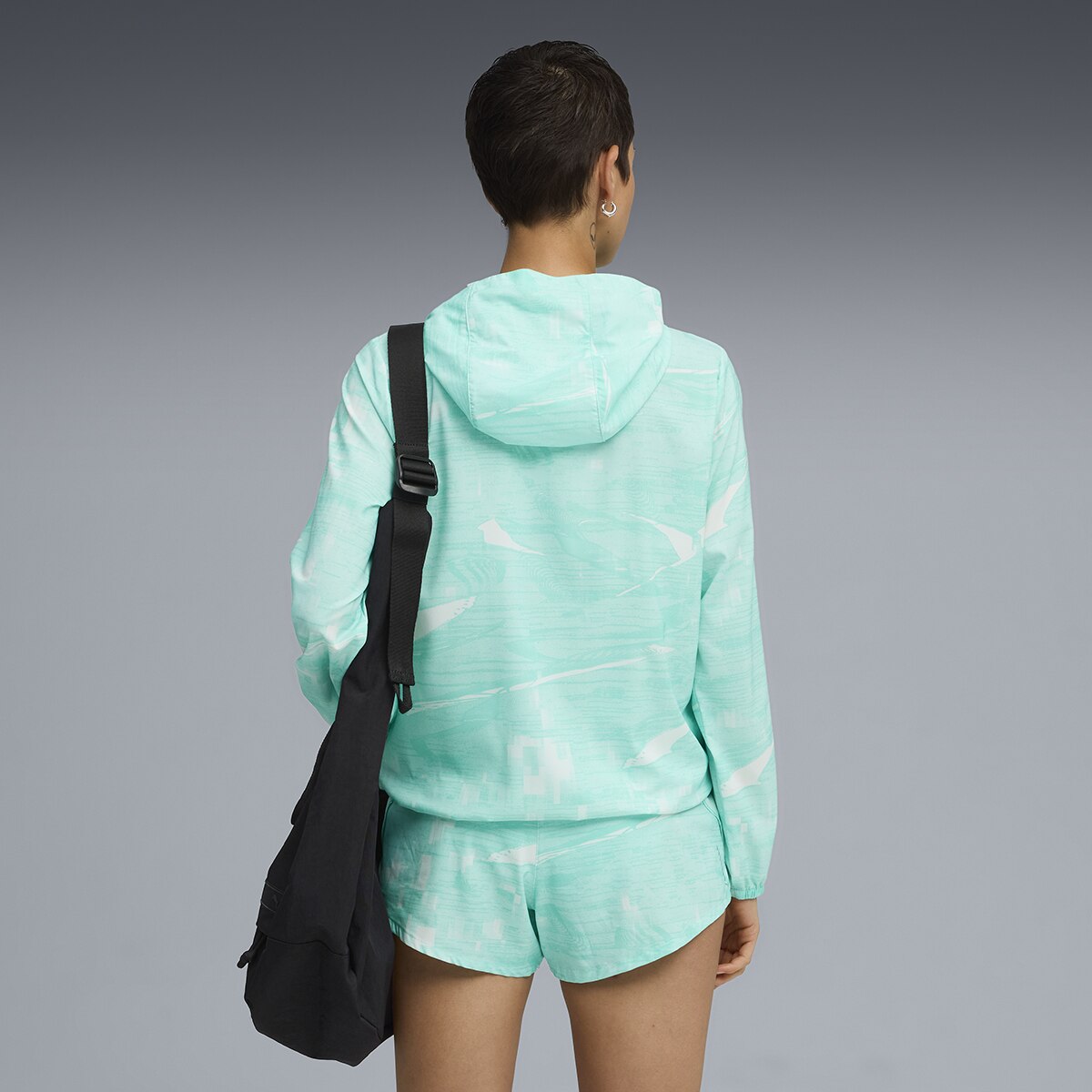 Casaco W Run Velocity AOP Woven de Mulher Verde-6