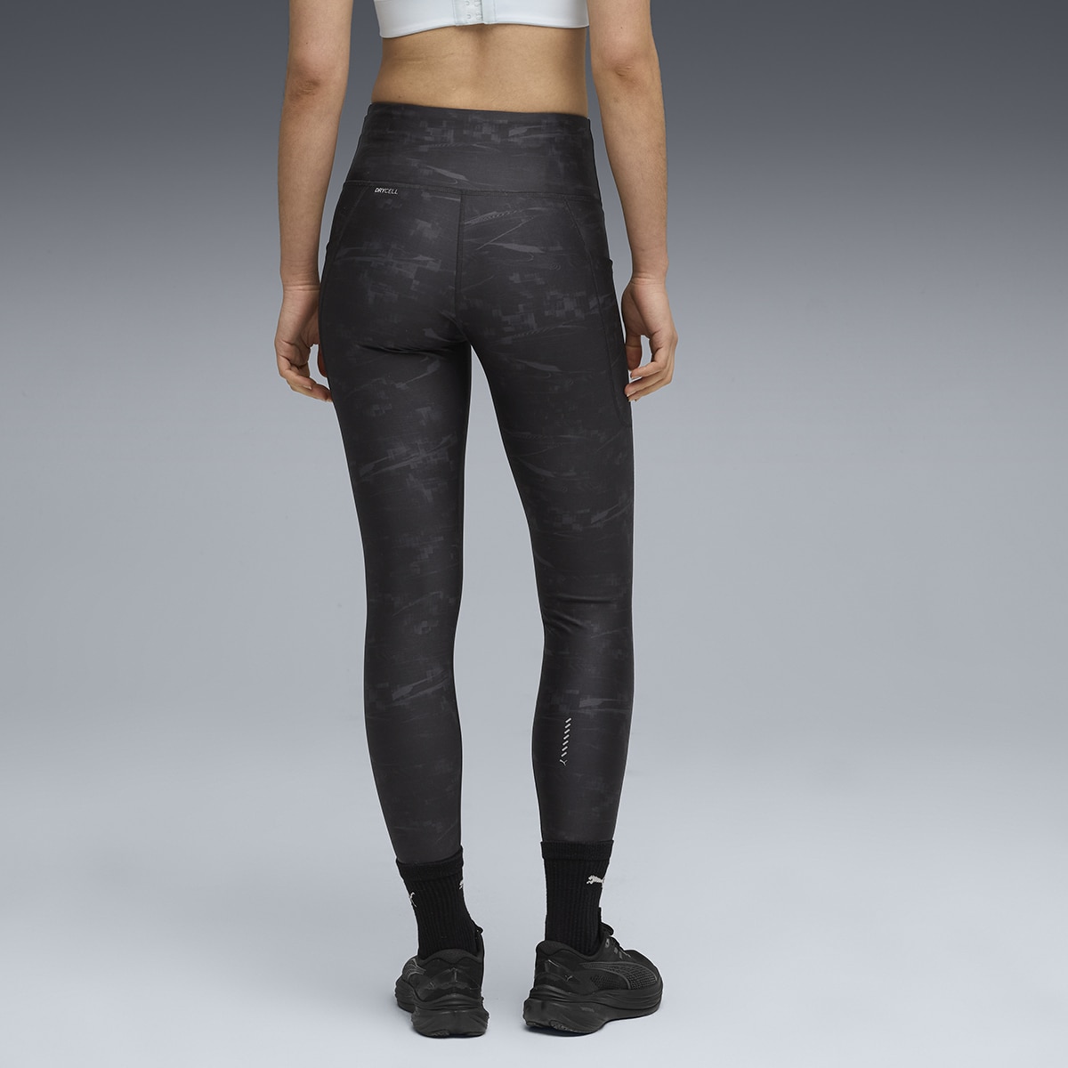 Leggings W Run Velocity AOP de Mulher Preto-6