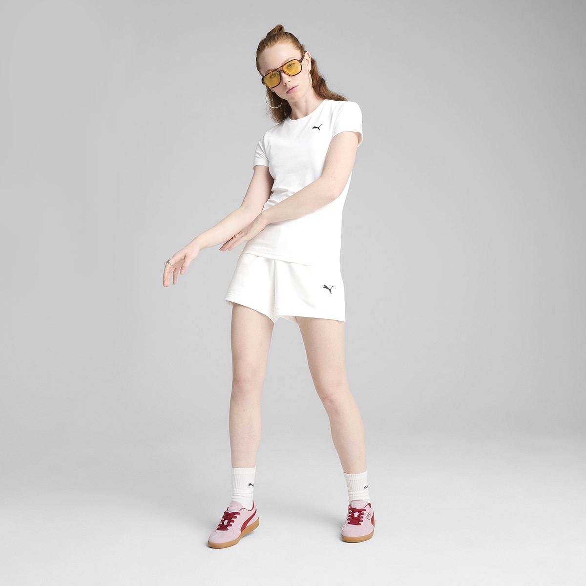 T-shirt Wardrobe ESS Slim de Mulher Branco-5