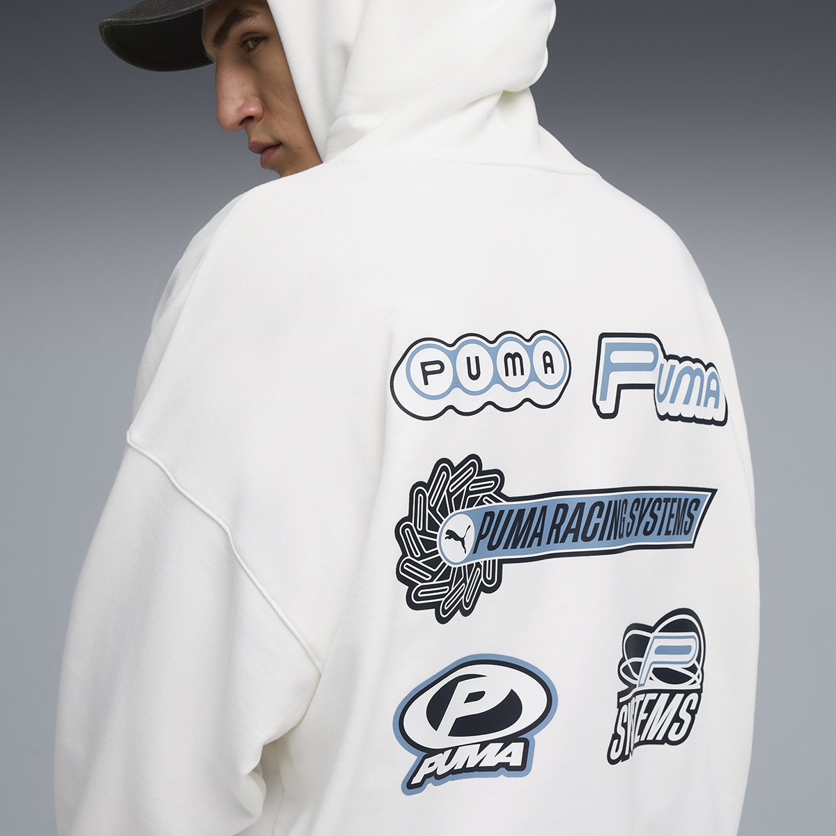 Sweatshirt Future.Puma.Archive Graphic Boxy TR Unissexo Branco-4
