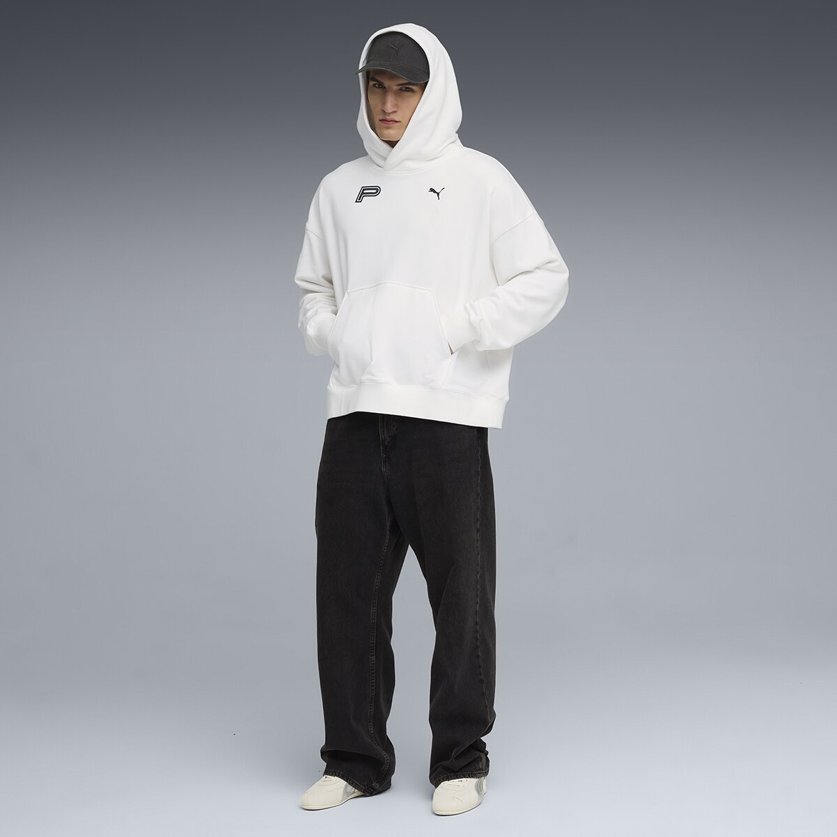 Sweatshirt Future.Puma.Archive Graphic Boxy TR Unissexo Branco-5