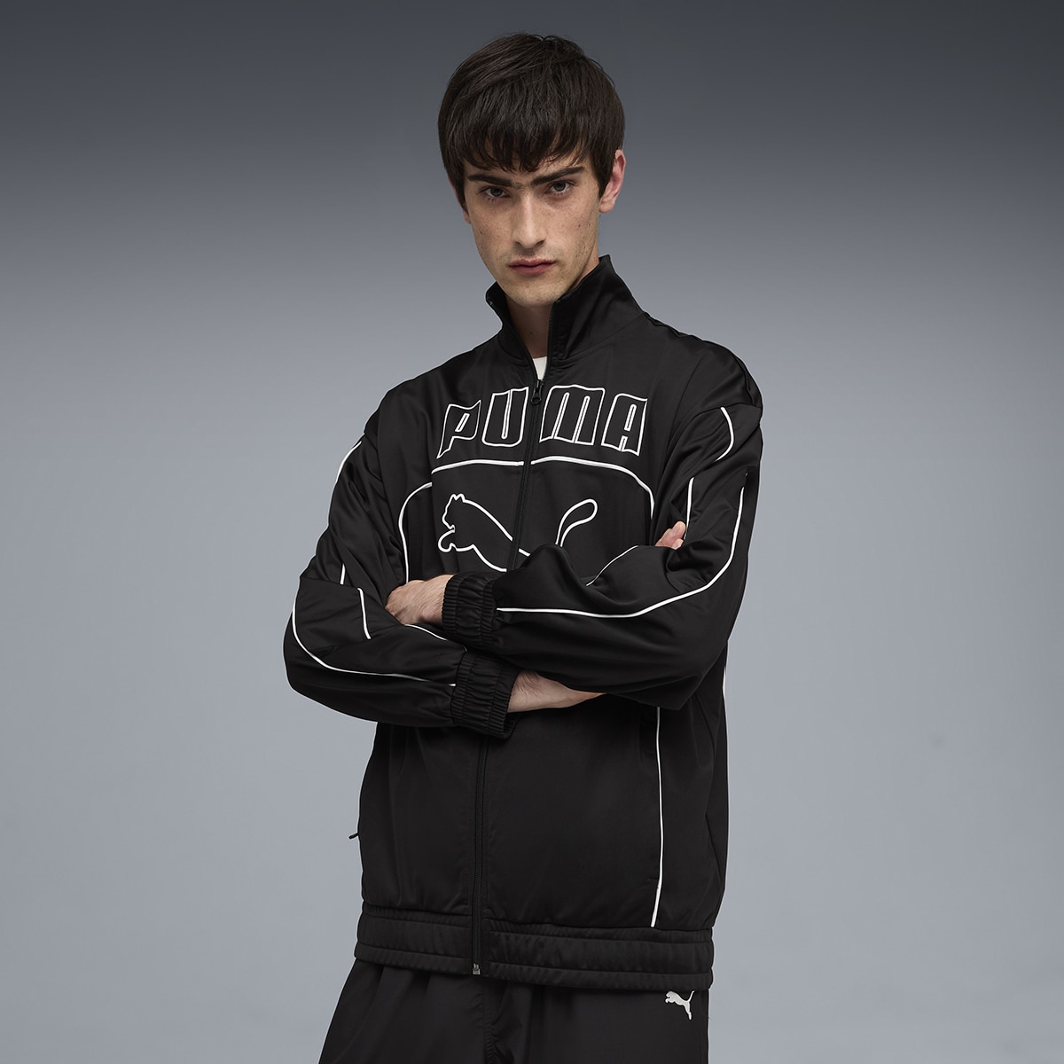 Casaco Future.Puma.Archive Relaxed Track Unissexo Preto-3