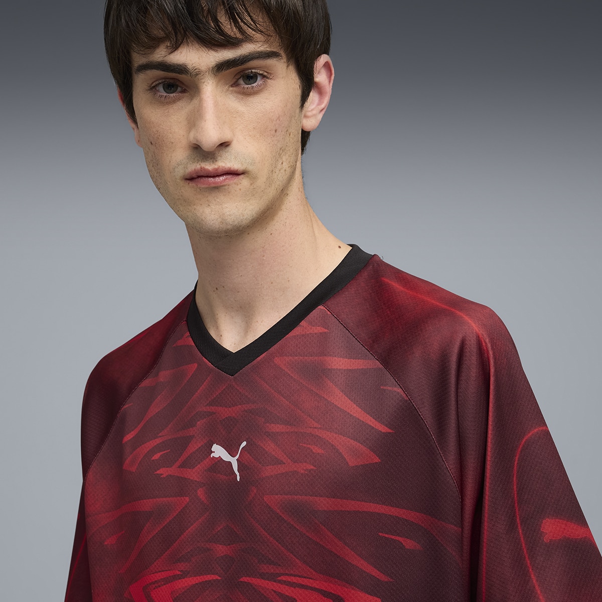 T-shirt Pumatech Street X AOP Relaxed Football Jersey Unissexo Vermelho-5