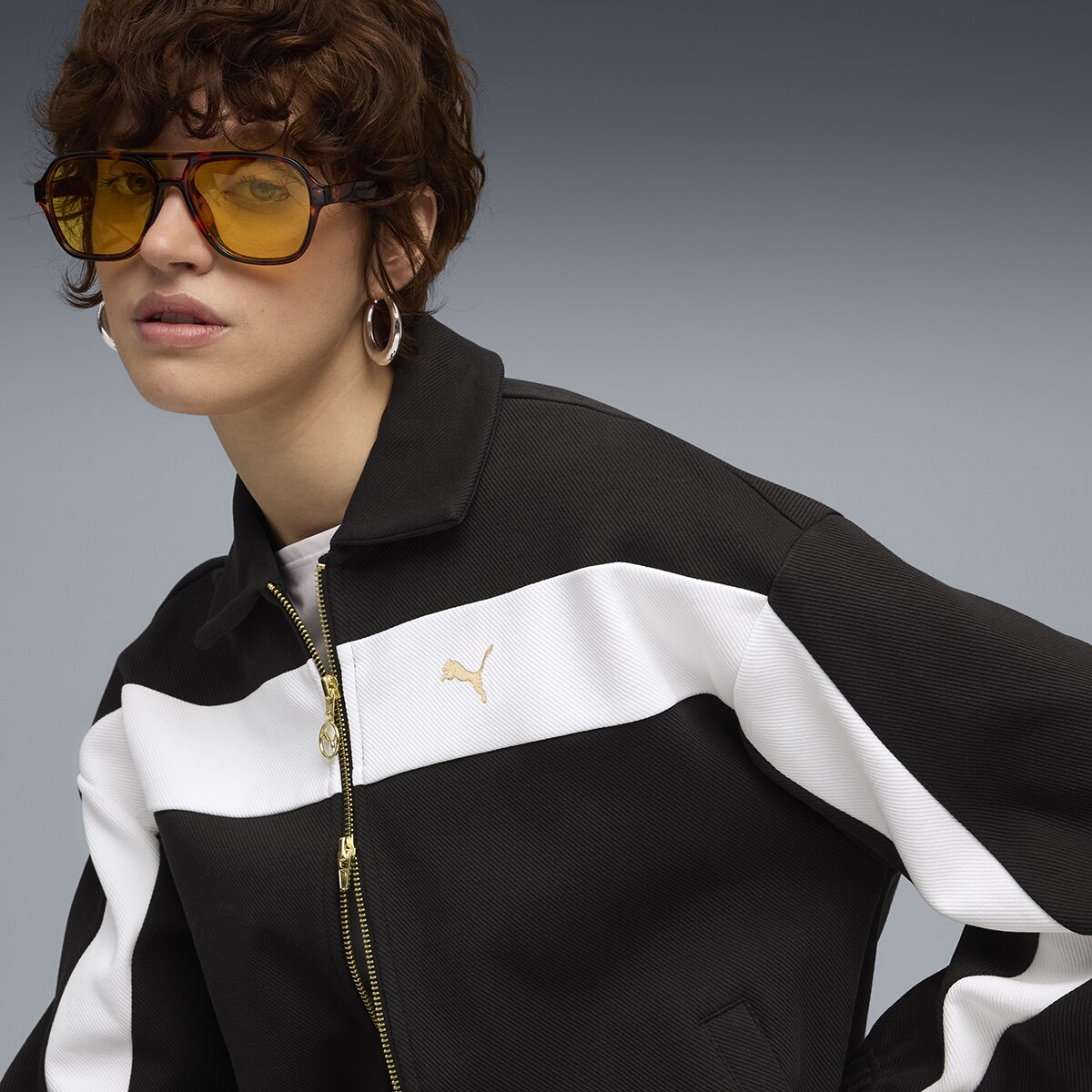 Casaco T7 Relaxed Track de Mulher Preto-6