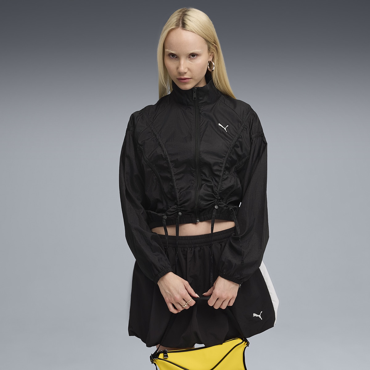 Casaco Dare To Oversized Woven de Mulher Preto-3