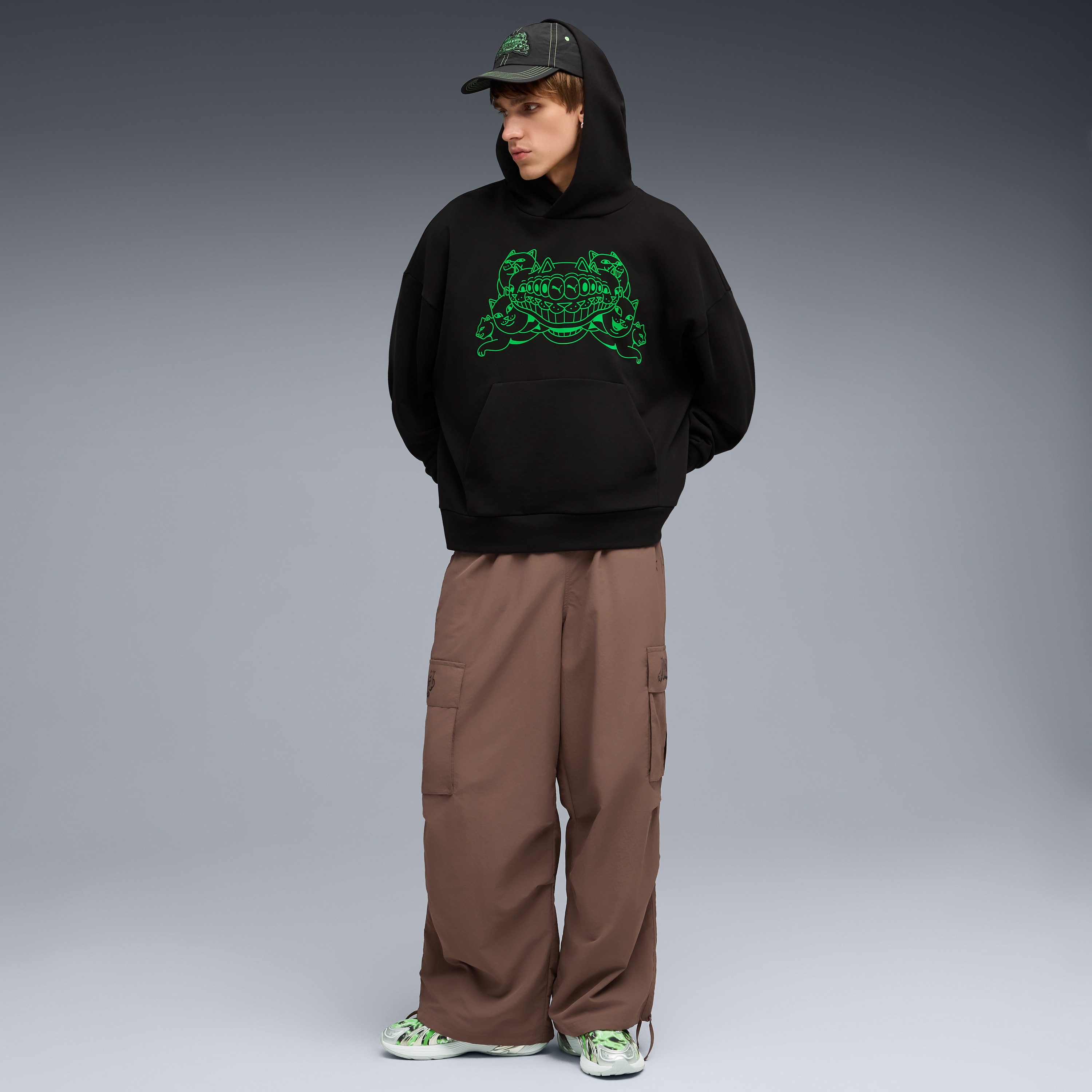 Sweatshirt X Ripndip Boxy Graphic TR Unissexo Preto-6