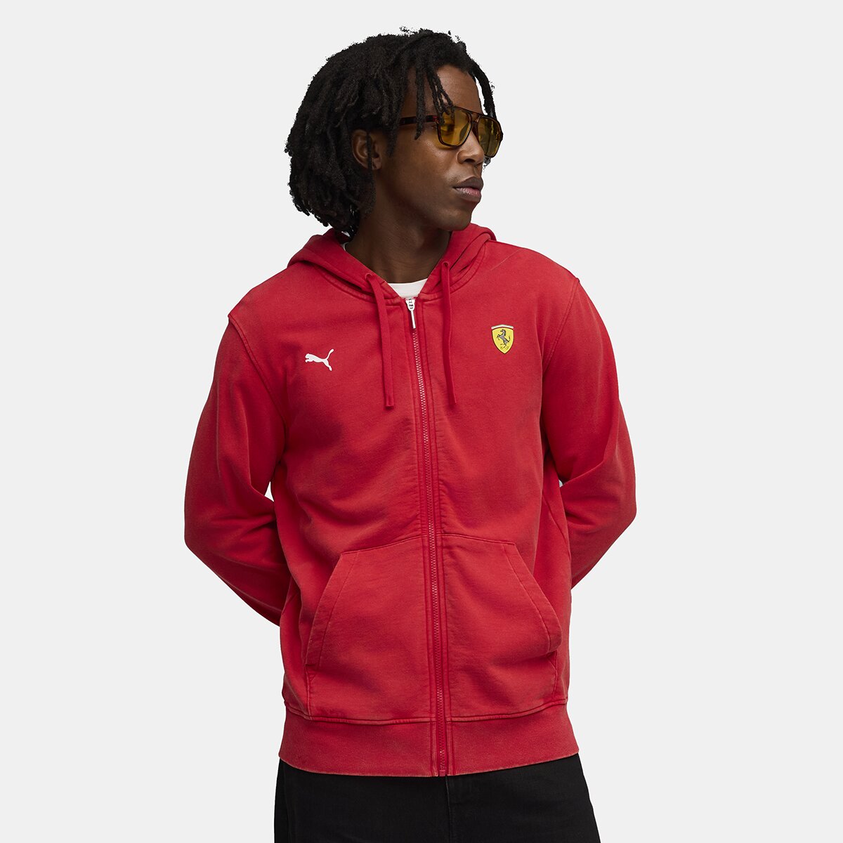 Imagem 0 de Sweatshirt com Fecho de Correr Ferrari Sportswear Hooded Sweat Unissexo