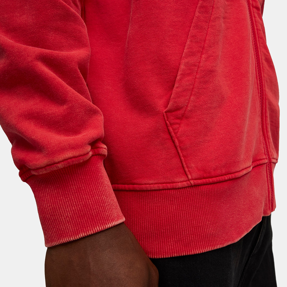 Sweatshirt com Fecho de Correr Ferrari Sportswear Hooded Sweat Unissexo Vermelho-5