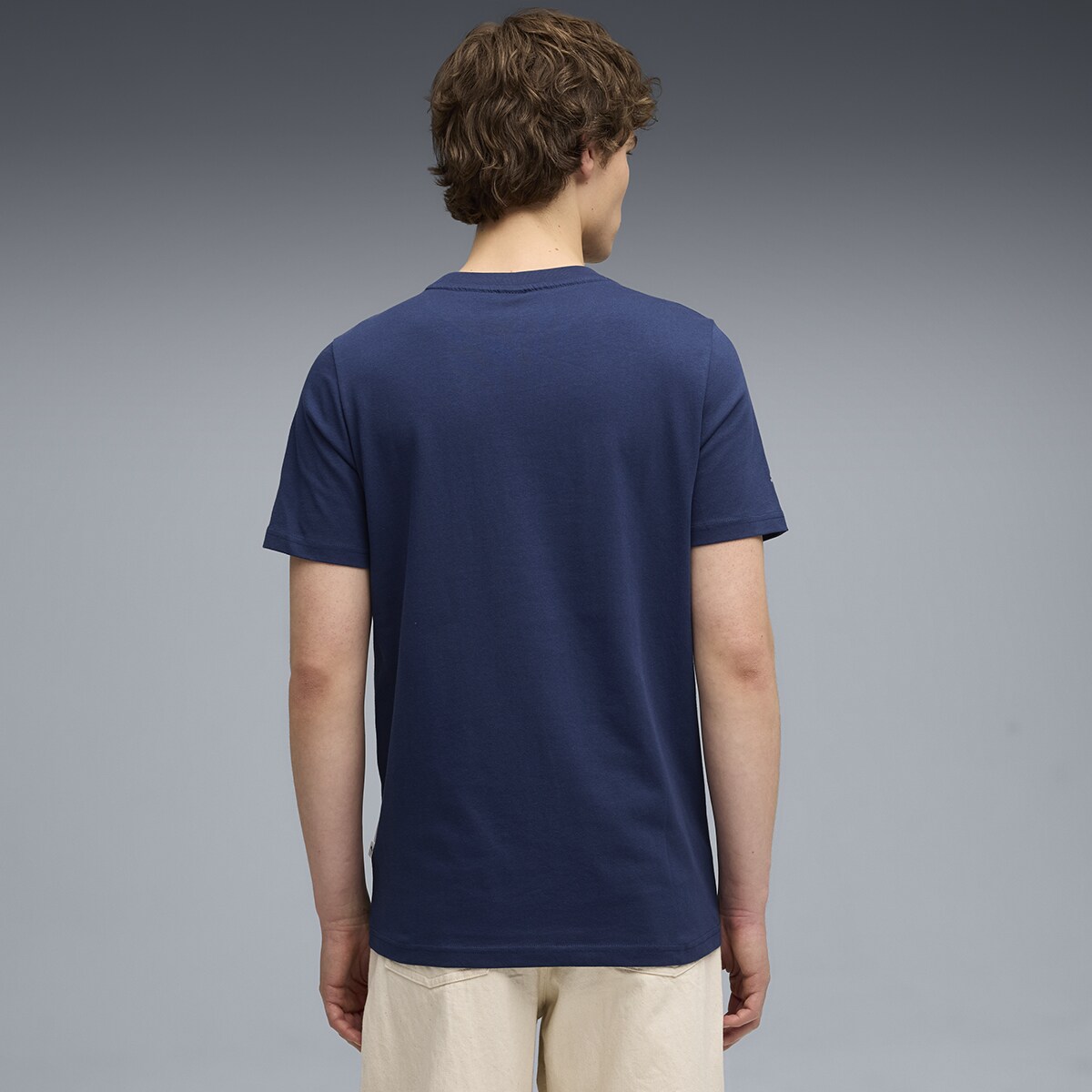 T-shirt Ferrari Sportswear Tonal Shield Unissexo Azul-3